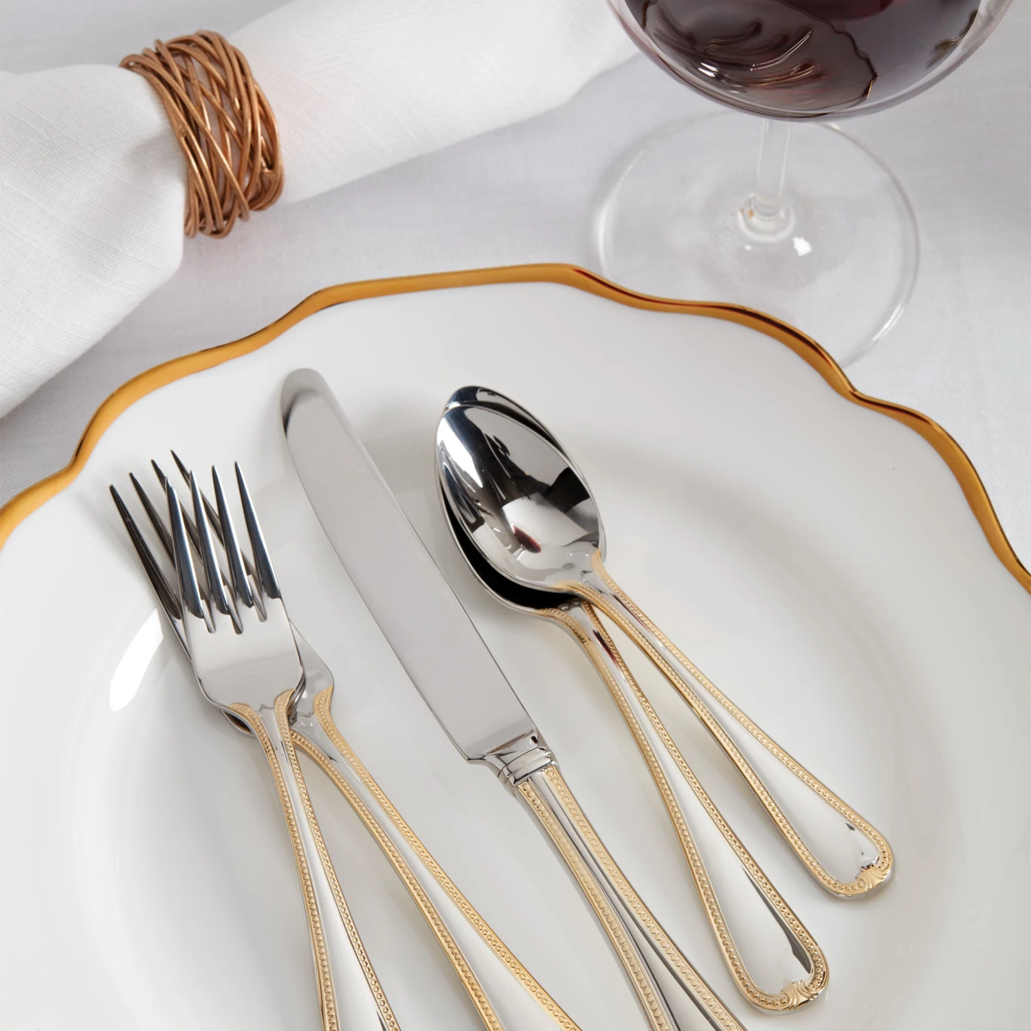 Lenox Vintage Jewel Gold 5-Piece Place Setting 2 Lenox Vintage Jewel Gold 5-Piece Place Setting - Image 2