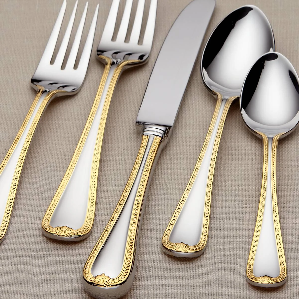 Lenox Vintage Jewel Gold 5-Piece Place Setting 3 Lenox Vintage Jewel Gold 5-Piece Place Setting - Image 3