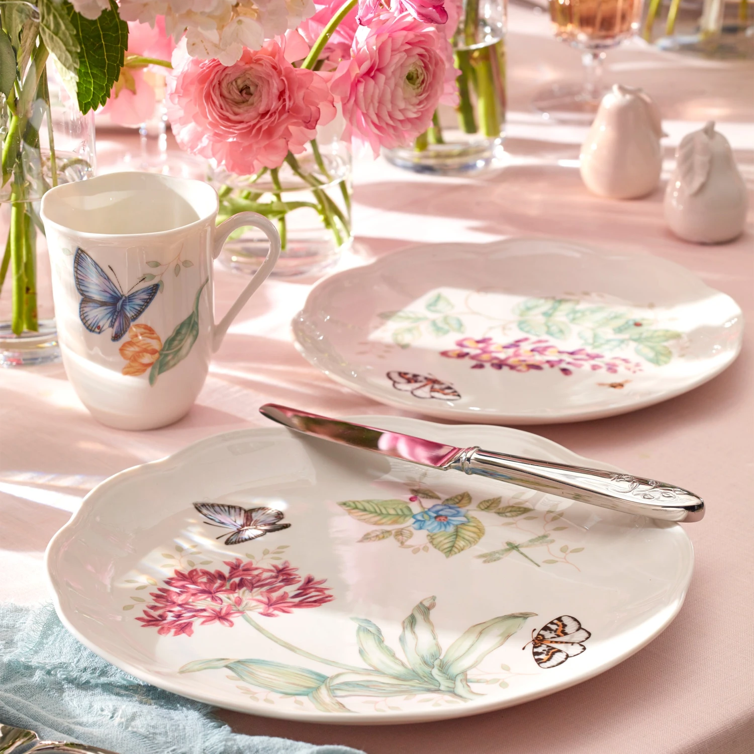 Lenox Butterfly Meadow Blue Butterfly Accent Plate 2 Lenox Butterfly Meadow Blue Butterfly Accent Plate - Image 2