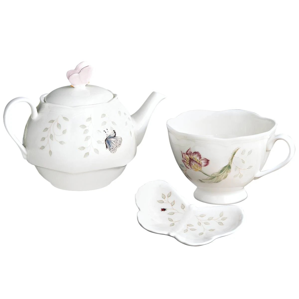 Lenox Butterfly Meadow 3-Piece Tea Set 7 Lenox Butterfly Meadow 3-Piece Tea Set - Image 7