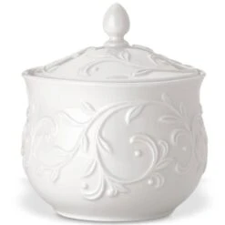 Lenox Opal Innocence Carved Sugar Bowl