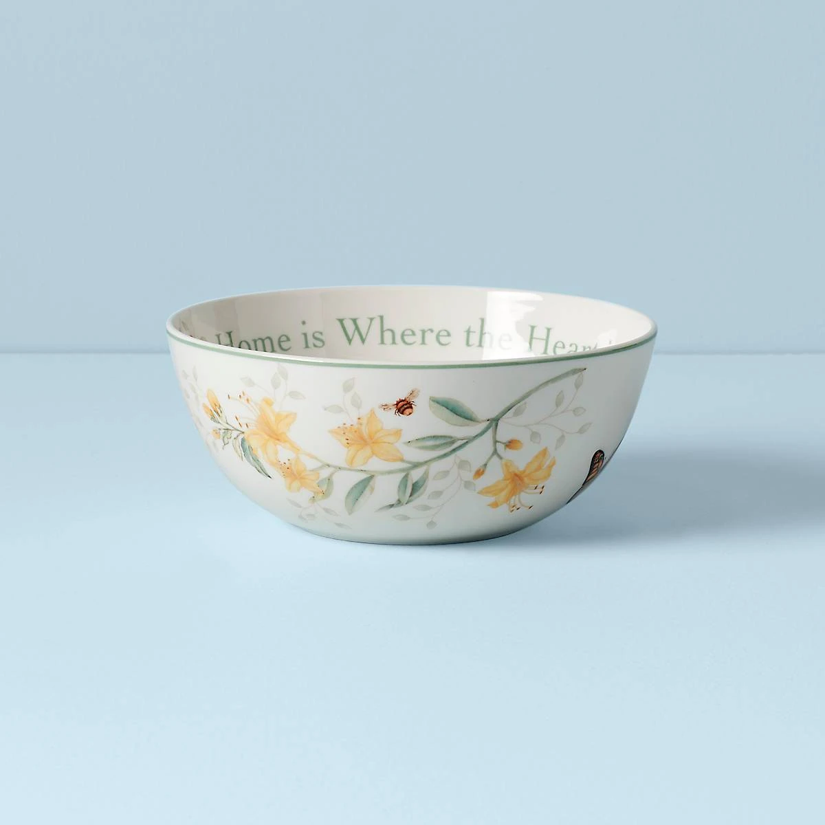 Lenox Butterfly Meadow "Home Is Where The Heart Is" Bowl 1 Lenox Butterfly Meadow "Home Is Where The Heart Is" Bowl