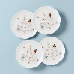 Lenox Butterfly Meadow Seasonal Dessert Plate, Set Of 4