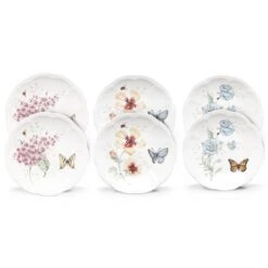 Lenox Butterfly Meadow 6-Piece Tidbit Plate Set -Tableware Store 817046 wHR 11e5d6cc 3dd0 4ee9 b197 7a0e108511be