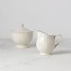 Lenox French Perle White Sugar & Creamer