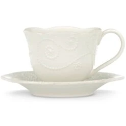 Lenox French Perle ™ Cup And Saucer -Tableware Store 822946 wHR