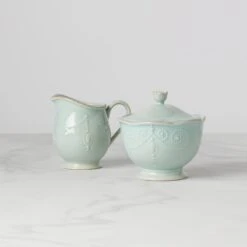 Lenox French Perle White Sugar & Creamer -Tableware Store 824408 w10