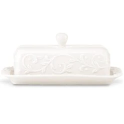 Lenox Opal Innocence Carved™ Covered Butter Dish