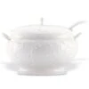 Lenox Opal Innocence Carved 3pc Soup Tureen Set