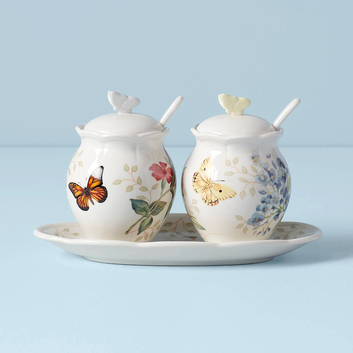 Lenox Butterfly Meadow 7-Piece Condiment Set 1 Lenox Butterfly Meadow 7-Piece Condiment Set