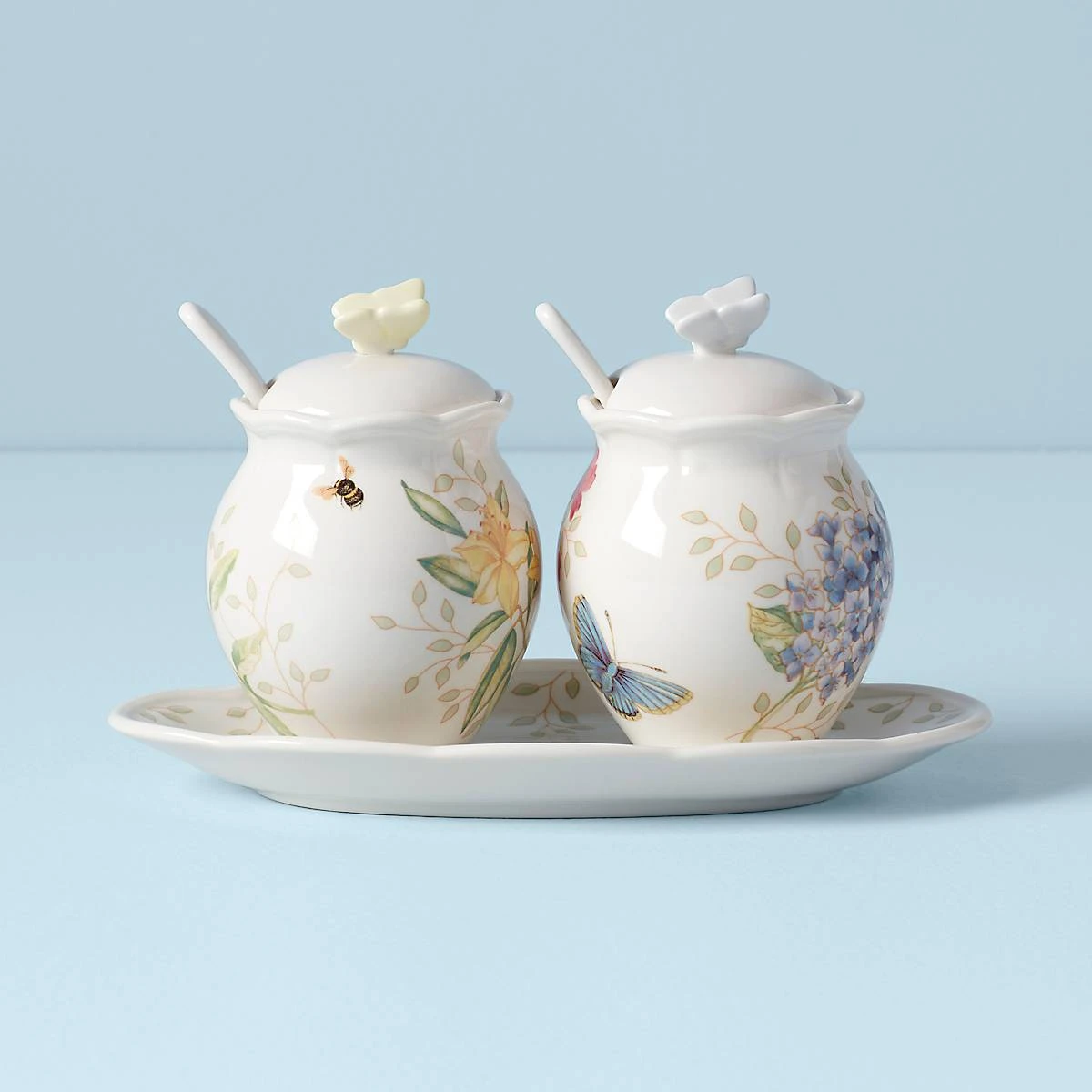 Lenox Butterfly Meadow 7-Piece Condiment Set 2 Lenox Butterfly Meadow 7-Piece Condiment Set - Image 2