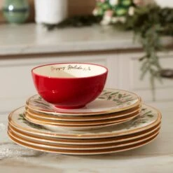 Lenox Holiday Salad Plate Set, Buy 3 Get 6 13 Lenox Holiday Salad Plate Set, Buy 3 Get 6 -Tableware Store 835218 w15