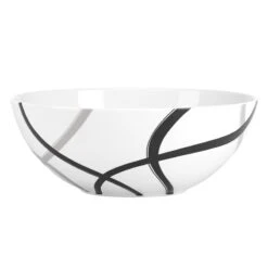 Lenox Vibe Black & Grey Medium Serving Bowl