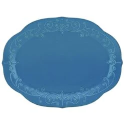 Lenox French Perle White 16" Oval Serving Platter 15 Lenox French Perle White 16" Oval Serving Platter -Tableware Store 856163 wHR