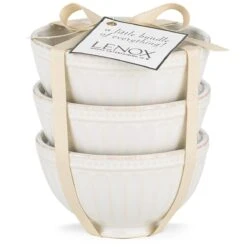 Lenox French Perle Groove 3-Piece Mini Bowl Set -Tableware Store 858037 wHR d28a4c56 4881 4a8f 821d aea0f3c23af9