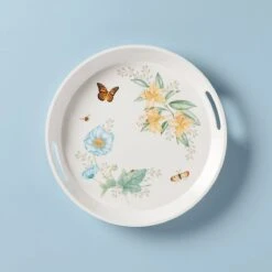 Lenox Butterfly Meadow Melamine Round Tray