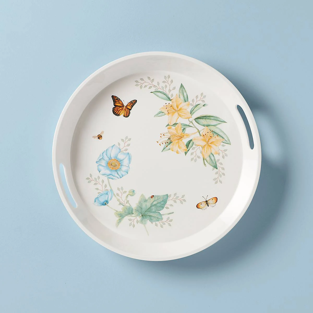 Lenox Butterfly Meadow Melamine Round Tray 1 Lenox Butterfly Meadow Melamine Round Tray