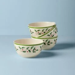 Lenox Holiday Melamine 4-Piece All-Purpose Bowl Set