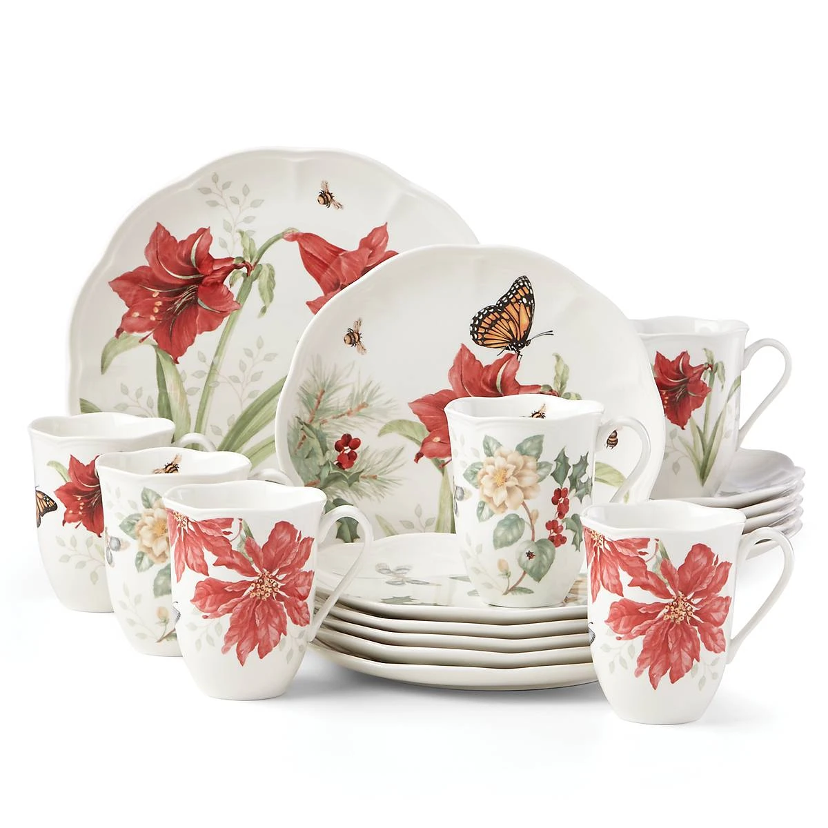 Lenox Butterfly Meadow 18-Piece Holiday Dinnerware Set 2 Lenox Butterfly Meadow 18-Piece Holiday Dinnerware Set - Image 2