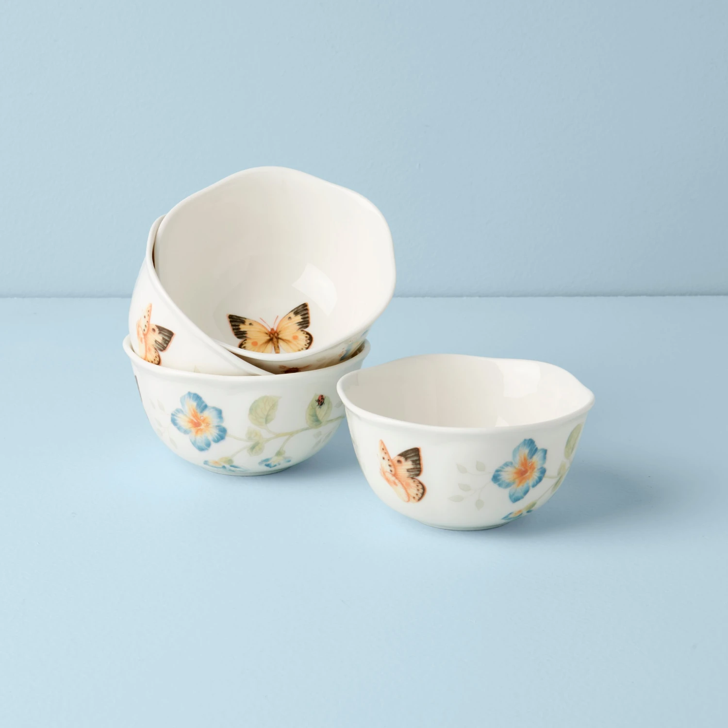 Lenox Butterfly Meadow 4-Piece Dessert Bowl Set 1 Lenox Butterfly Meadow 4-Piece Dessert Bowl Set