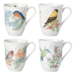 Lenox Butterfly Meadow Flutter 4-Piece Mug Set -Tableware Store 882795 wHR