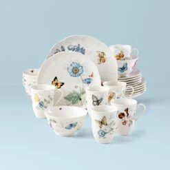 Lenox Butterfly Meadow Monarch 24-Piece Dinnerware Set