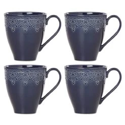 Lenox Chelse Muse Fleur ™ 4pc Mug Set -Tableware Store 886309 wHR