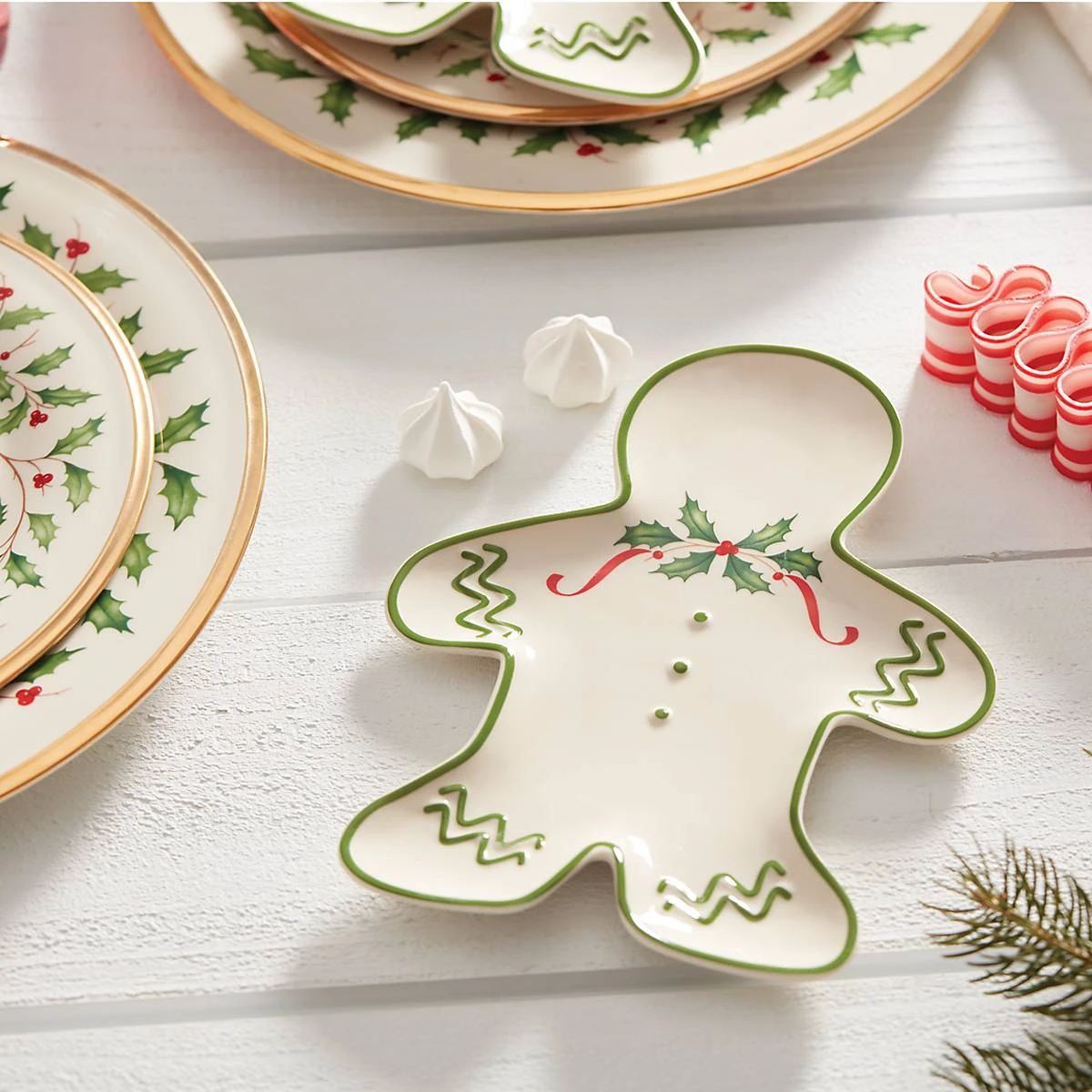 Lenox Holiday Gingerbread Man Accent Plate 3 Lenox Holiday Gingerbread Man Accent Plate - Image 3