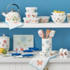 Lenox Butterfly Meadow 4-Piece Utensil Holder Set 7 Lenox Butterfly Meadow 4-Piece Utensil Holder Set -Tableware Store 888087 w1