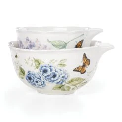 Lenox Butterfly Meadow 2-Piece Nesting Bowl Set 16 Lenox Butterfly Meadow 2-Piece Nesting Bowl Set -Tableware Store 888261 w2