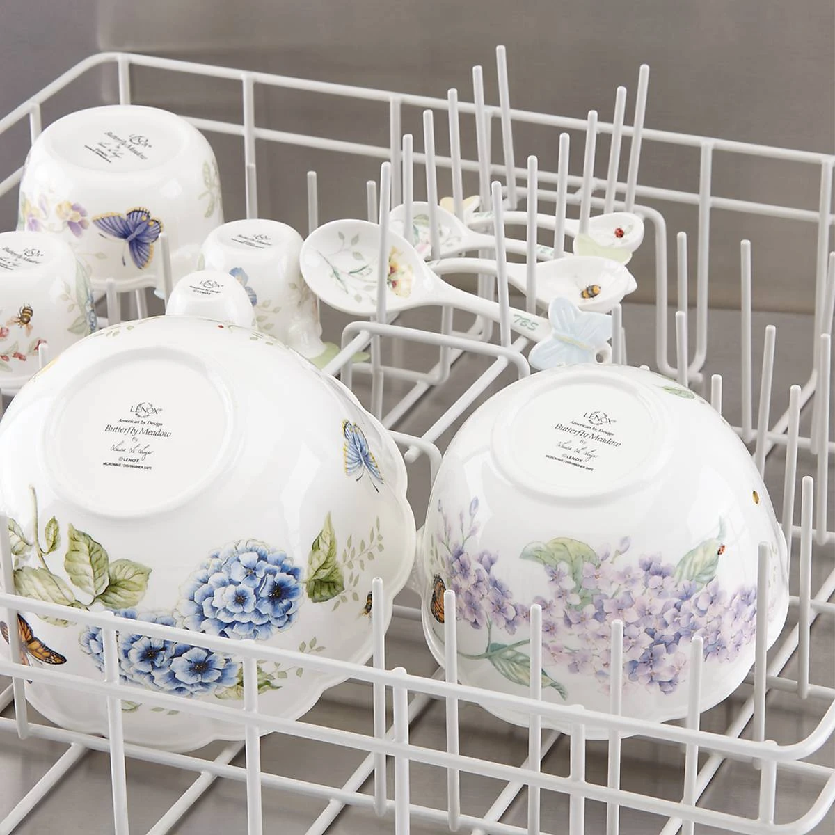 Lenox Butterfly Meadow 2-Piece Nesting Bowl Set 9 Lenox Butterfly Meadow 2-Piece Nesting Bowl Set - Image 9