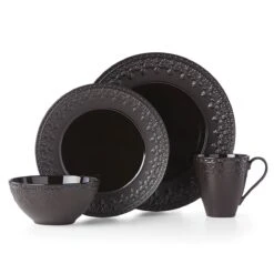 Lenox Chelse Muse Fleur Matte Black 4-Piece Bowl Set -Tableware Store 888917 w3 89f558cc d590 45f7 9028 c4af9abaeeff