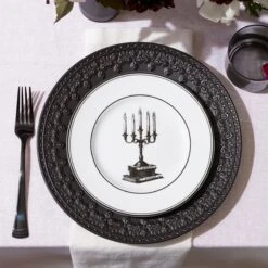 Lenox Vintage Halloween 4-Piece Dessert Plate Set 15 Lenox Vintage Halloween 4-Piece Dessert Plate Set -Tableware Store 888918 891431 LNP S22 FEA 3A