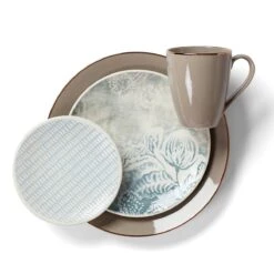 Lenox Textured Neutrals 4-piece Accent Plate Set -Tableware Store 890114 w1