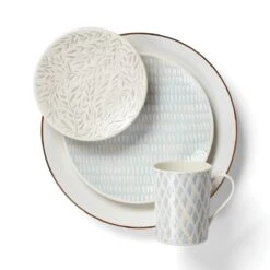 Lenox Textured Neutrals 4-piece Accent Plate Set -Tableware Store 890114 w2