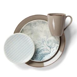 Lenox Textured Neutrals 4-piece Accent Plate Set -Tableware Store 890119 w1
