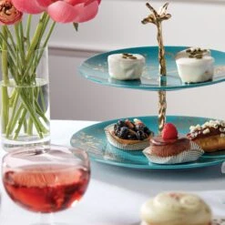 Lenox Sprig & Vine 2-Tiered Server -Tableware Store 890740 w11