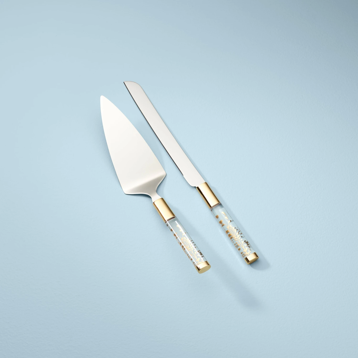 Lenox Opal Innocence Flourish Cake Knife & Server 1 Lenox Opal Innocence Flourish Cake Knife & Server
