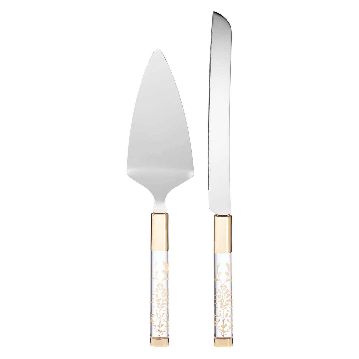 Lenox Opal Innocence Flourish Cake Knife & Server 2 Lenox Opal Innocence Flourish Cake Knife & Server - Image 2