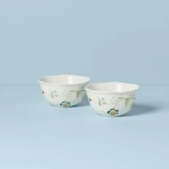 Lenox Butterfly Meadow 2-Piece Dessert Bowl Set 8 Lenox Butterfly Meadow 2-Piece Dessert Bowl Set -Tableware Store 890914 w13