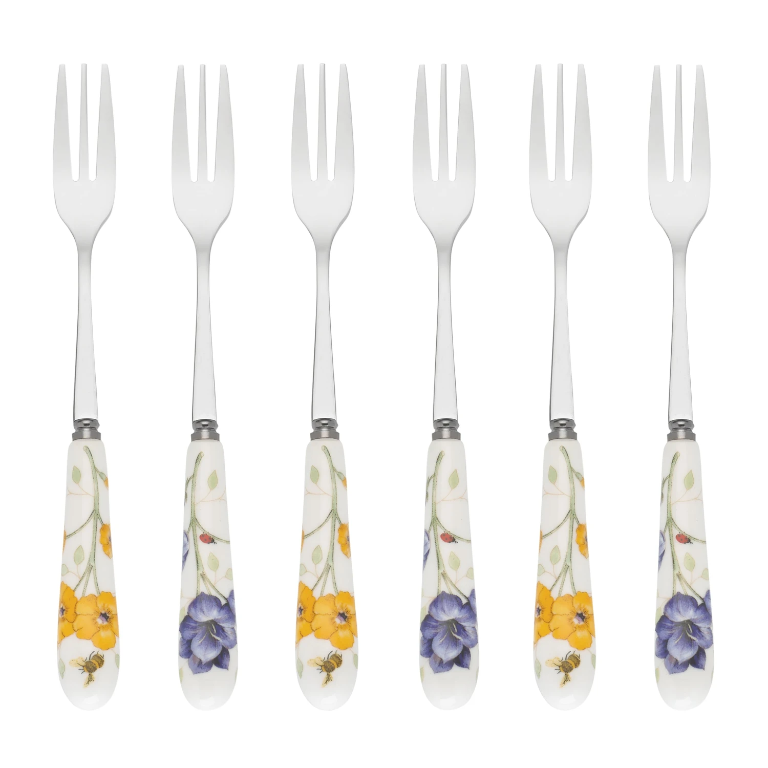 Lenox Butterfly Meadow Cocktail Forks, Set Of 6 2 Lenox Butterfly Meadow Cocktail Forks, Set Of 6 - Image 2