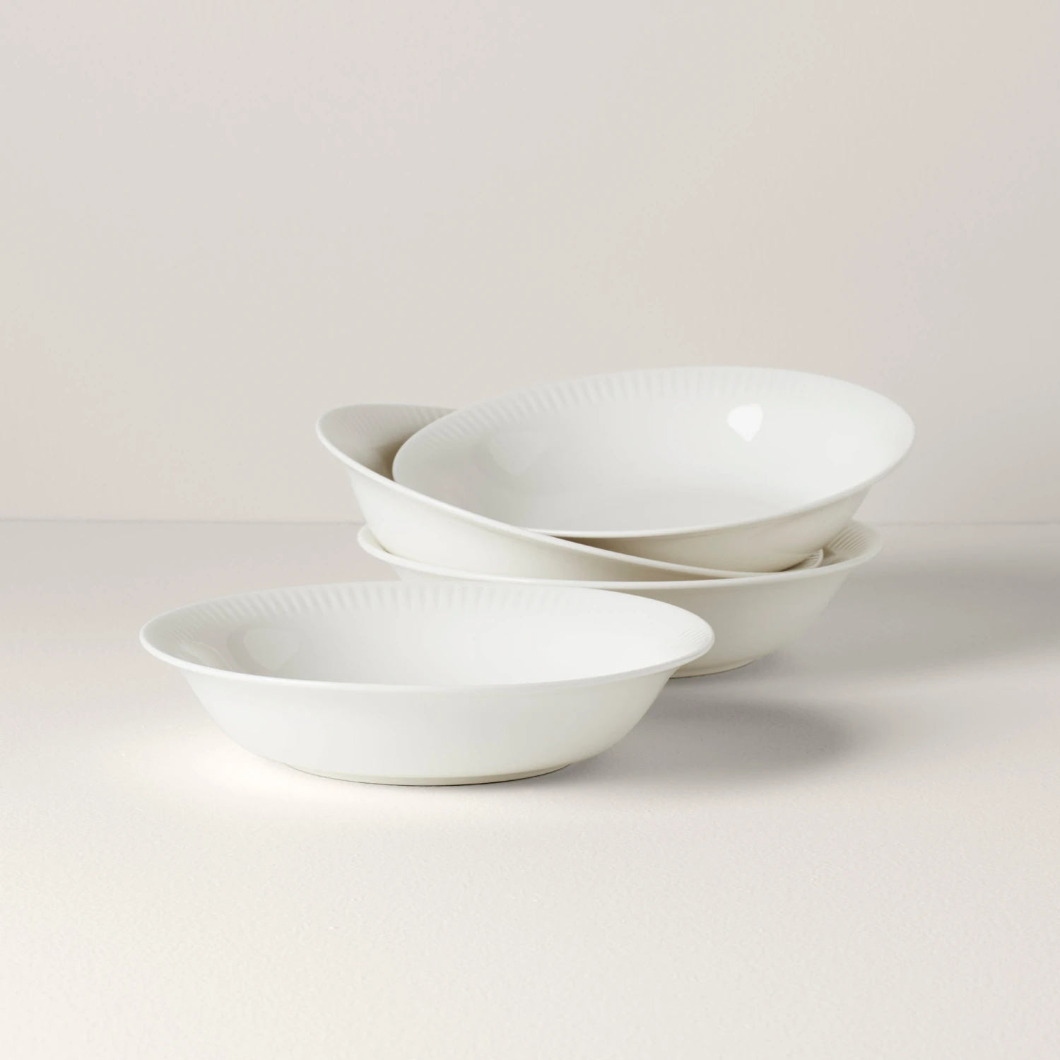 Lenox Profile White Porcelain 4-Piece Pasta Bowl Set 1 Lenox Profile White Porcelain 4-Piece Pasta Bowl Set