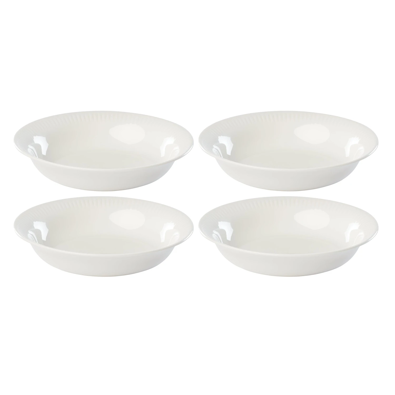 Lenox Profile White Porcelain 4-Piece Pasta Bowl Set 2 Lenox Profile White Porcelain 4-Piece Pasta Bowl Set - Image 2