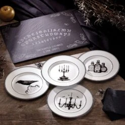 Lenox Vintage Halloween 4-Piece Dessert Plate Set 19 Lenox Vintage Halloween 4-Piece Dessert Plate Set -Tableware Store 891431 w11