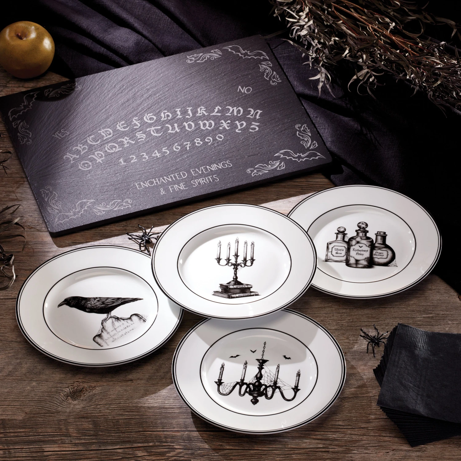 Lenox Vintage Halloween 4-Piece Dessert Plate Set 10 Lenox Vintage Halloween 4-Piece Dessert Plate Set - Image 10