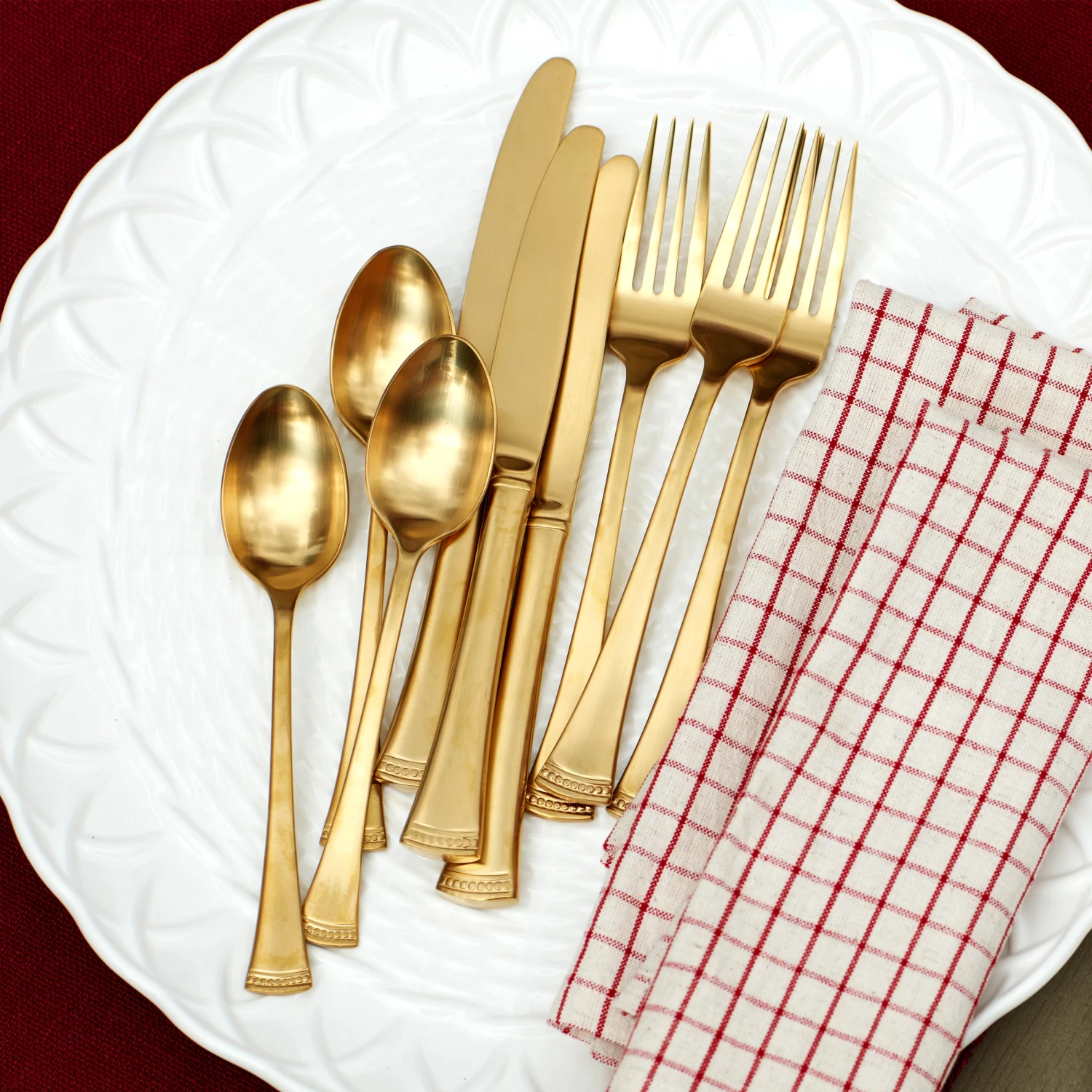Lenox Portola Gold 60-Piece Flatware Set 8 Lenox Portola Gold 60-Piece Flatware Set - Image 8