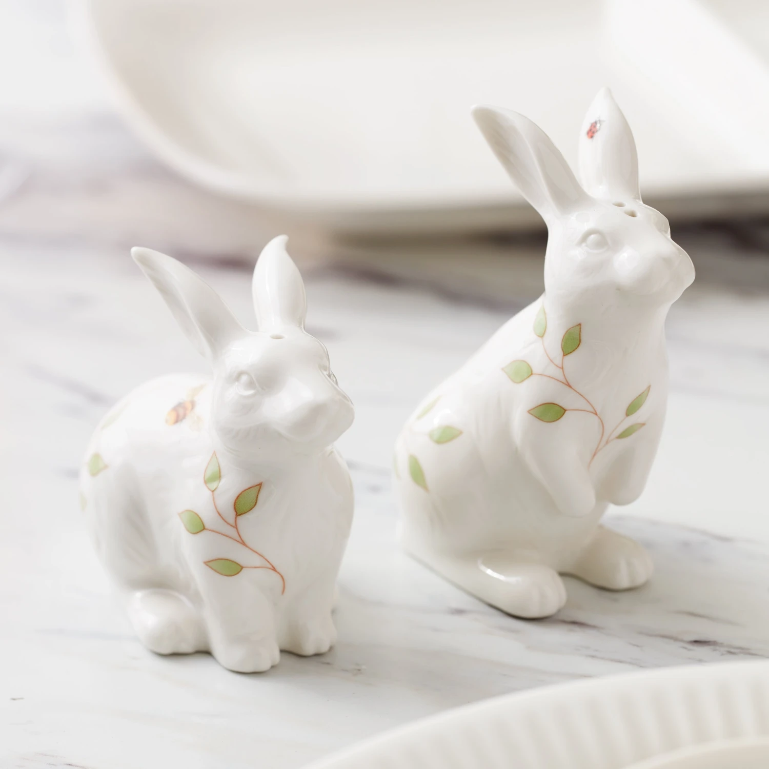 Lenox Butterfly Meadow Bunny Salt & Pepper 4 Lenox Butterfly Meadow Bunny Salt & Pepper - Image 4