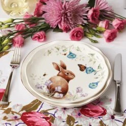 Lenox Butterfly Meadow Bunny 4-Piece Accent Plate Set 11 Lenox Butterfly Meadow Bunny 4-Piece Accent Plate Set -Tableware Store 893457 w11