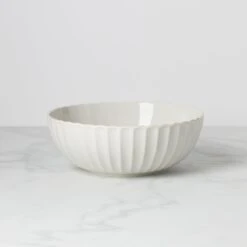 Lenox French Perle Scallop Serving Bowl