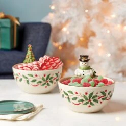 Lenox Holiday Snowman Bowl -Tableware Store 893504 w12